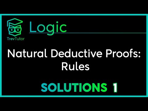 Two Exercises in Natural Deductive Logic: RULES #1 (R, &E, &I, MP, CP) - Logic