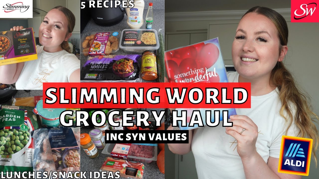 SLIMMING WORLD ALDI GROCERY HAUL | 5 Dinners, lunches & snacks with syns *WEEK 5*