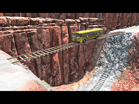 Cars vs Cliff Drops x Rails Bridge Sa Beamng Nation – BeamNG.Drive
