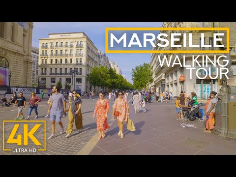 4K City Walking Tour - MARSEILLE - Exploring Cities of France