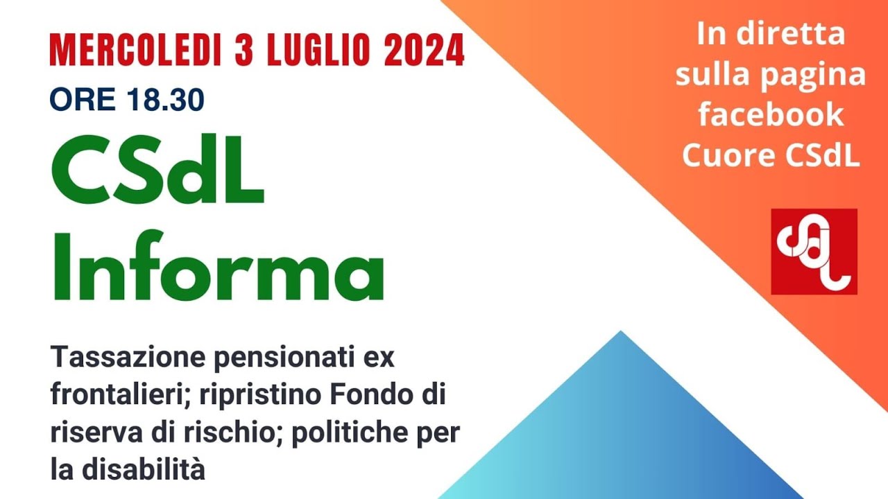 CSdL Informa 3 Luglio 2024