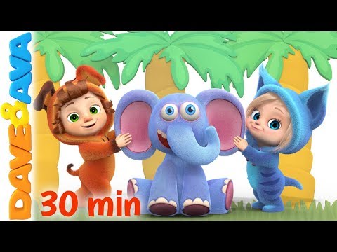 😘 Down in the Jungle | Nursery Rhymes and Kids Songs | Baby Songs from Dave and Ava 😘