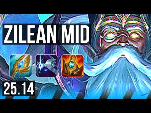 ZILEAN vs RYZE (MID) | 500+ games | EUNE Challenger | 25.14