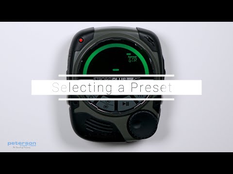 StroboPLUS HDC Tuner Video Instructional Manual - 10 Selecting a Preset