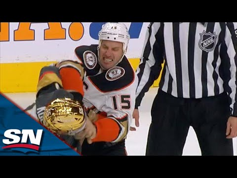 Ryan Getzlaf And Keegan Kolessar Square Up In A Second Period Fight