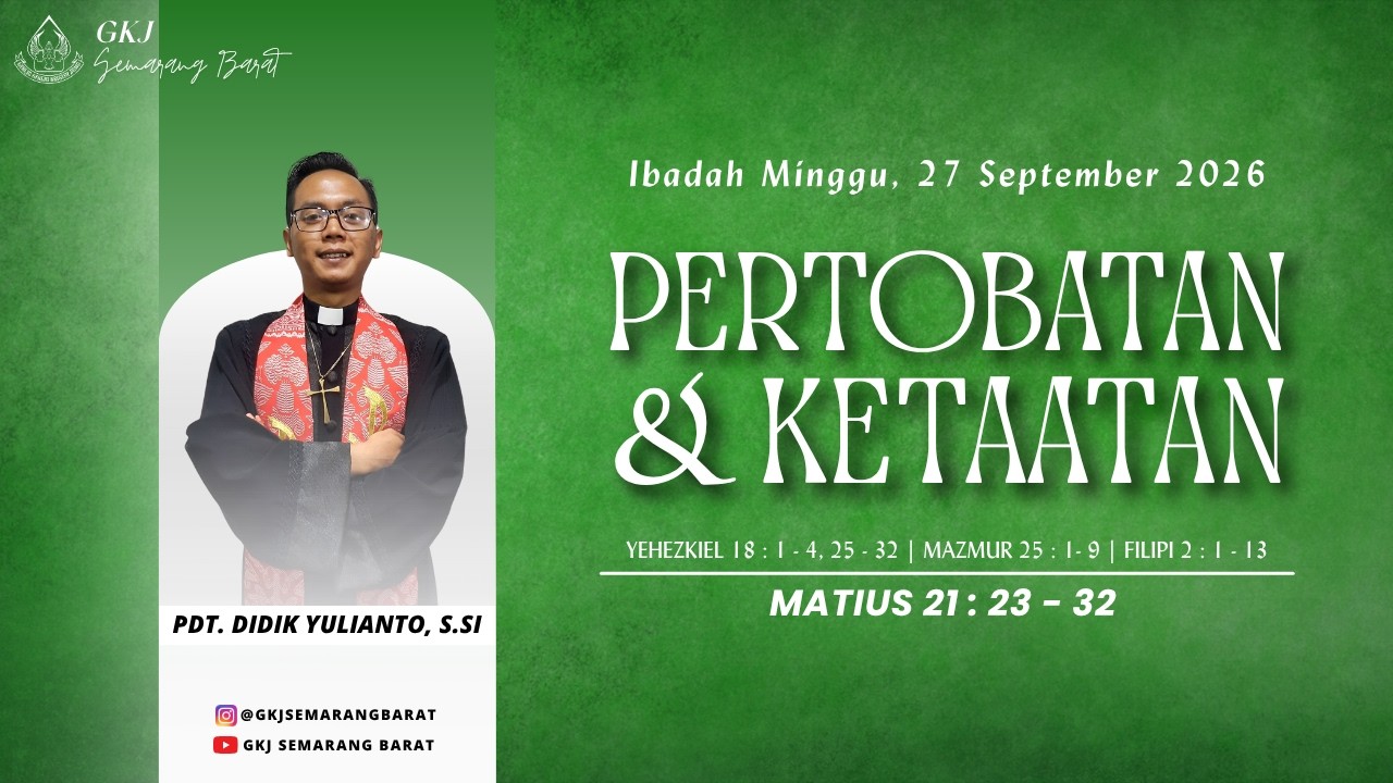 Ibadah Minggu, 27 September 2026 || GKJ Semarang Barat