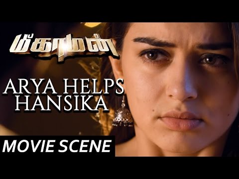 Arya Helps Hansika In Dancing  - Meaghamann | Scene | Arya, Hansika Motwani | S.S.Thaman
