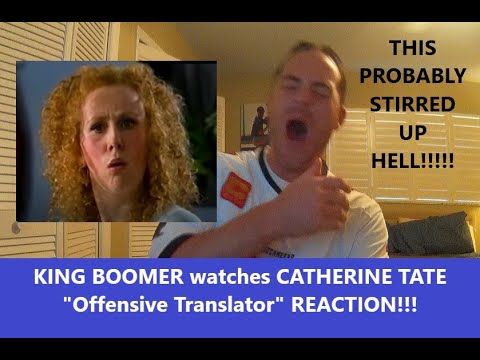 American Reacts "CATHERINE TATE" Offensive Translator - REACTION