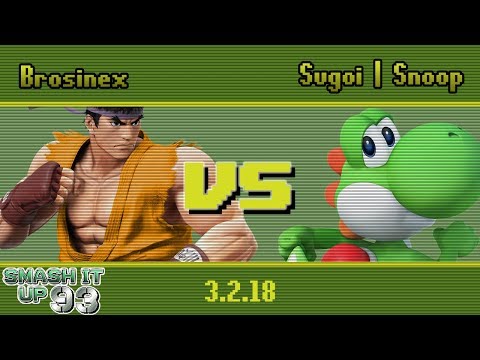Brosinex (Ryu) vs Sugoi | Snoop (Yoshi) - SIU 93 - Wii U