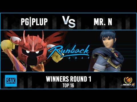 Runback 2017: PG|Plup (Meta Knight) vs Mr.N (Marth) R1 Pro Bracket