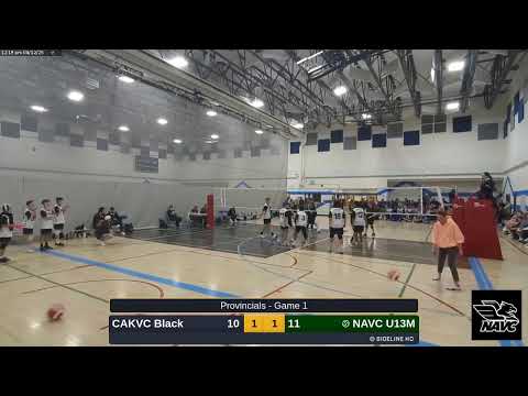 NAVC U13M vs. CAKVC Black (Provincials - Game 1) April 12, 2025
