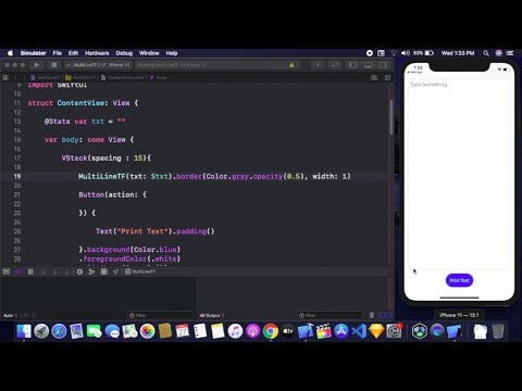 Multiline TextField In SwiftUI - Custom TextField In SwiftUI - SwiftUI Tutorial