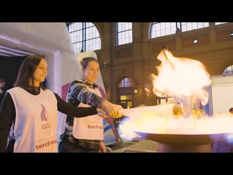 Lausanne 2020 Torch Tour - Zürich Main Station