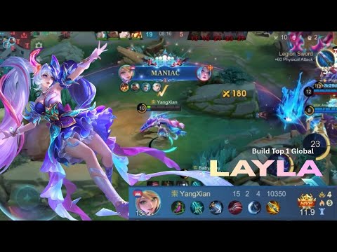 MVP 11.5!!! Layla Legend Skin Deadly Masksman - Build Top 1 Global ~ MLBB