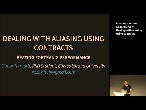 Dealing with aliasing using contracts - Gábor Horváth - Meeting C++ 2018