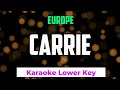 Europe - Carrie Karaoke Lower Key -4