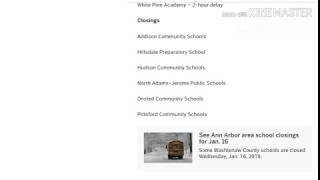 Jackson-area school closings, delays for January 16