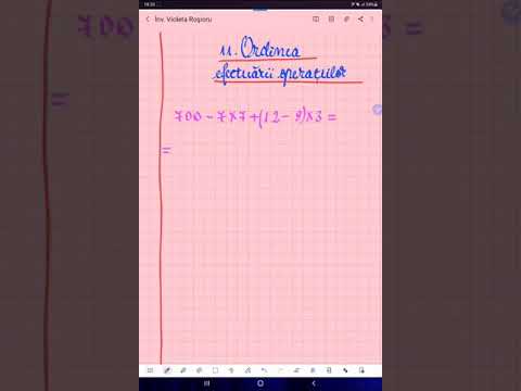 #shorts 11. Recapitularea ordinii efectuării operațiilor - Matematică - ŞCOALA ONLINE