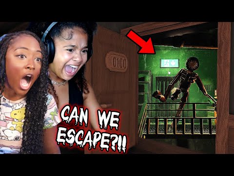 I GOT MY SISTER TO HELP ME ESCAPE ROBLOX DOORS... will we make it out together?