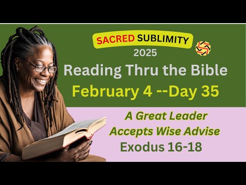 God Provides; Jethro Advises; and Children of Israel Cries_Day 35_Exodus 16-18