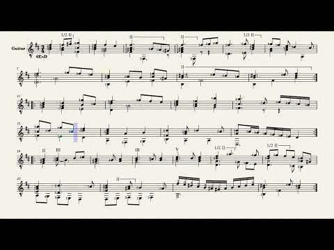 Gagliarda di Diomede (I) – Anonymous, XVI century (guitar sheet music)