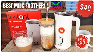 Best Milk Frother Instant Pot 4 in 1 Automatic Hot & Cold Milk Frother Review Latte Cappuccinos