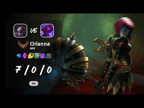 Orianna Mid vs Malzahar - NA GrandMaster Patch 13.13
