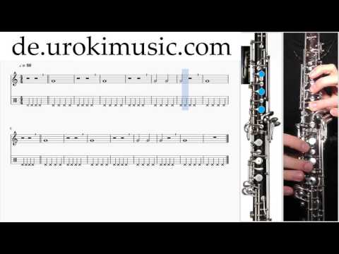 Oboe Lernen K#1 S#1 U#7 Noten Oboenunterricht Schule Lied Lehrer Klasse Unterricht Melodie Lehren ta