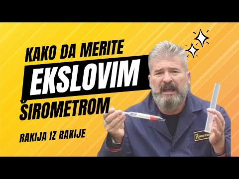 Kako da merite EKSLOVIM širomoterom završetak fermentacije voća za RAKIJU