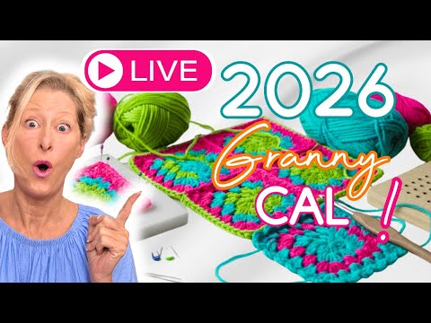 LIVE Chat:  Everything Granny Squares - Joining, Blocking, Borders + Q&A (Crochet Tips)