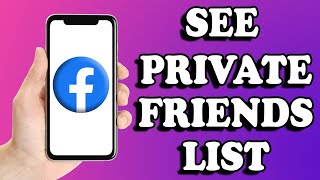 How To See Private Friends List On Facebook | Easy Tutorial (2024)