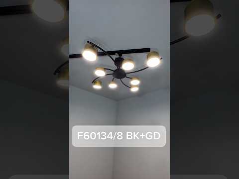 Миниатюра изображения товара Люстра Aitin-Pro F60134/8 (черный/золото)