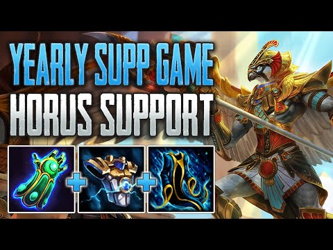RARE SUPPORT VIDEO! Horus Support Gameplay (SMITE Conquest)