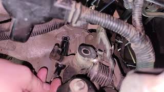 Part 1 Starter removal 2008 Hyundai Tiburon 2.0 with manual Transmission.