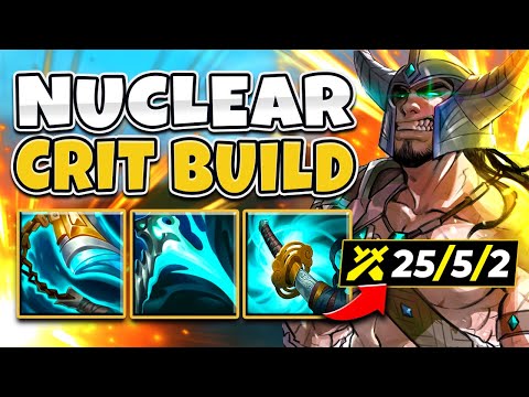 Tryndamere, But One Auto Will Vaporize You In .01 Seconds (FULL CRIT BUILD)