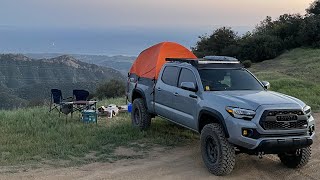 $200 BUDGET OVERLAND TENT FOR MY 3RD GEN TACOMA! RIGHTLINE GEAR TRUCK BED TENT!