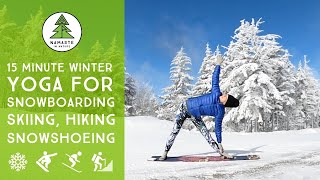 15 Minute Yoga Stretching for Snowboarding & Skiing