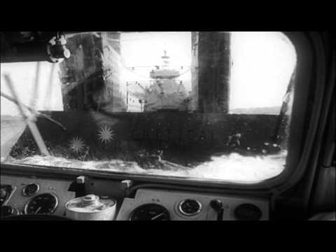 Innovative new British vehicles move on land, water, and snow; the "Stalwart" and...HD Stock Footage