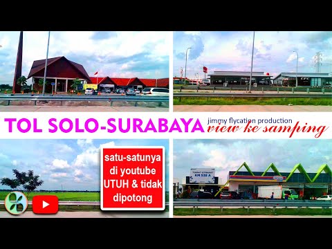 Sensasi naik angkot di tol Solo-Surabaya❓ Ini pemandangan samping kiri tol (LENGKAP,  NO SKIP)