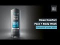 Clean Comfort Face Body Wash Dove Men Care