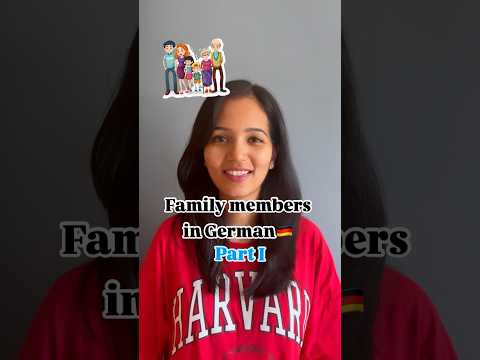 Family members in German. #learngermanathome #easygerman #indiansingermany #german #germanvocabulary