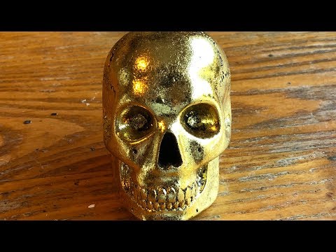 Making a Gold Leaf Skull Resin Sphere