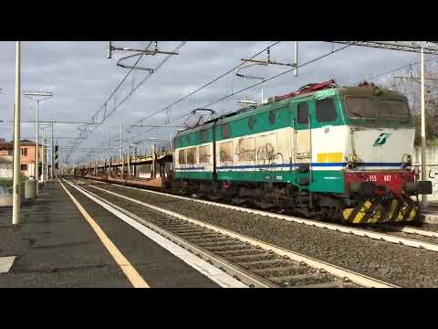 E655.087 sul MRV 57621 Civitavecchia - San Nicola di Melfi, in transito a Torricola