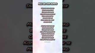 Download lagu Mile ho tum humko song lyrics🥺🫂#coversong#nehakakkar#tonykakkar#soulfulsafar#milehotumhamko mp3