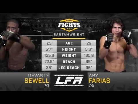 Ary Farias vs Devante Sewell full fight