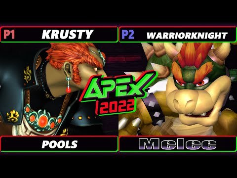 Apex 2022 - Krusty (Ganondorf) Vs. WarriorKnight (Bowser) - SSBM Melee Tournament