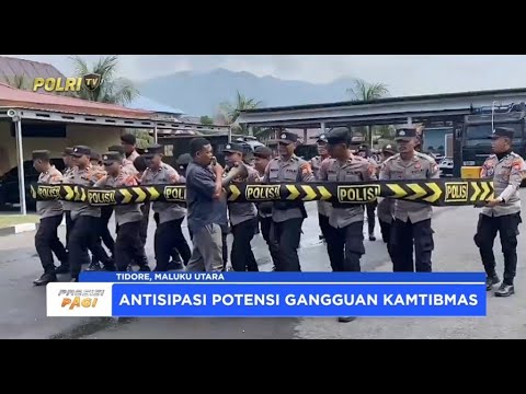 POLRES TIDORE GELAR SIMULASI PENANGANAN UNJUK RASA