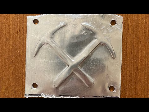 3D printed embossing on aluminum