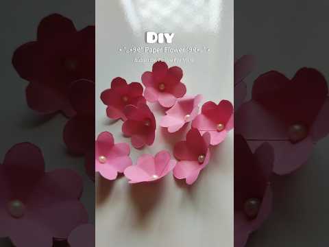 Diy Easy Paper Flower 🌷 || Easy Paper Flower Cutting #shorts #paper #flowers #craft #diy #art
