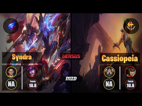 Nisqy SYNDRA (Mid) [Phase Rush] VS CASSIOPEIA - Challenger NA Patch 10.8